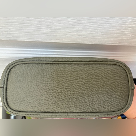 Coach Crossgrain Leather Mini Gallery Crossbody Olive Green - Picture 12 of 14